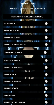 Screenshot of the application REGEDIT FF - #1