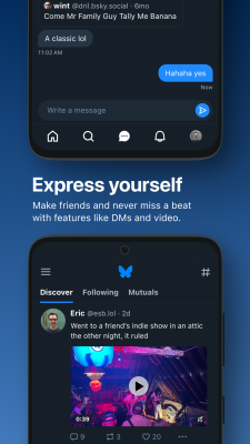 Screenshot of the application Bluesky - #2
