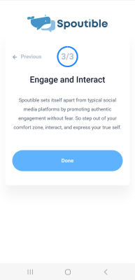 Screenshot of the application Spoutible - #7