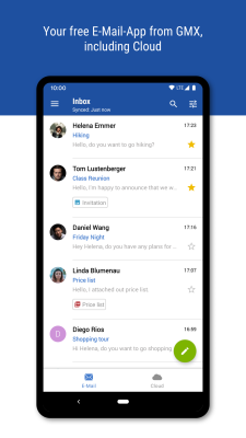 Screenshot of the application GMX - Mail & Cloud - #1