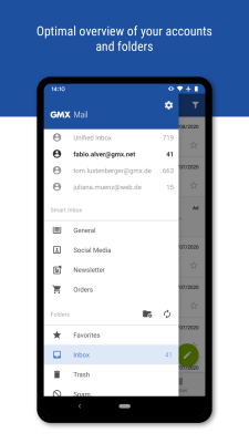 Screenshot of the application GMX - Mail & Cloud - #2