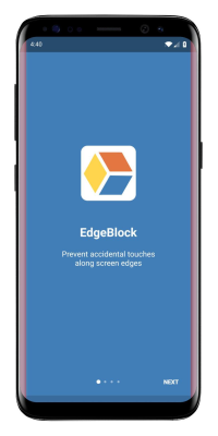 Screenshot of the application EdgeBlock - #1