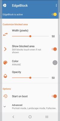Screenshot of the application EdgeBlock - #2