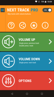 Screenshot of the application Next Track - #1