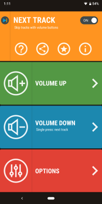 Screenshot of the application Next Track - #5