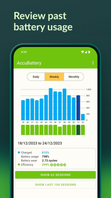 Screenshot of the application Accu​Battery - #2