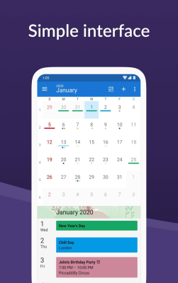 Screenshot of the application DigiCal Calendar Agenda - #1