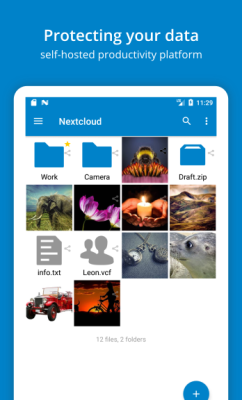 Screenshot of the application Nextcloud - #1