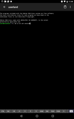 Screenshot of the application UserLAnd - Linux on Android - #4