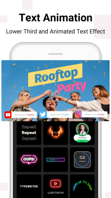 Screenshot of the application Vlog Star - #6