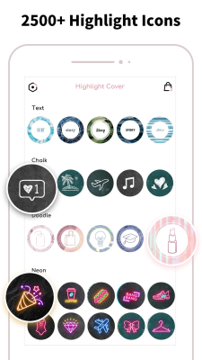 Screenshot of the application Highlight Cover Maker - #2