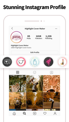 Screenshot of the application Highlight Cover Maker - #4