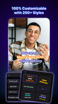 Screenshot of the application Blink Captions by Vozo AI - #2