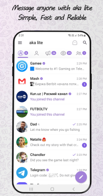 Screenshot of the application aka Messenger lite - #1