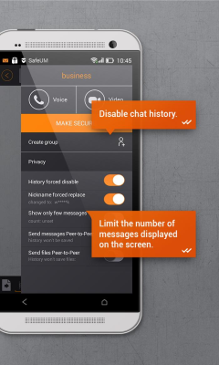 Screenshot of the application SafeUM - #2