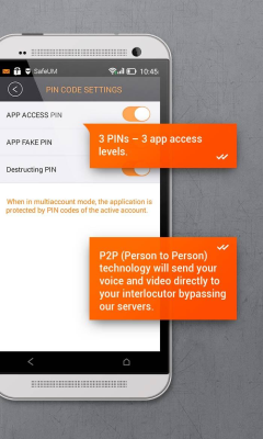 Screenshot of the application SafeUM - #5