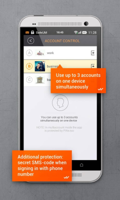 Screenshot of the application SafeUM - #8