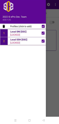 Screenshot of the application SSH Custom - #2