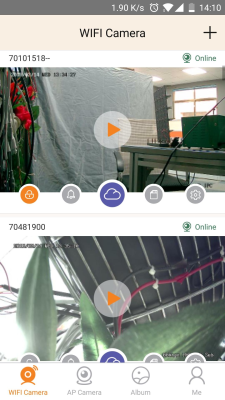 Screenshot of the application LiveYes - #1