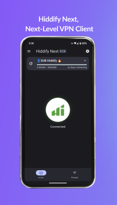 Screenshot of the application Hiddify - #1