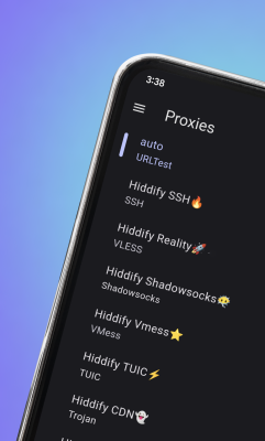 Screenshot of the application Hiddify - #2