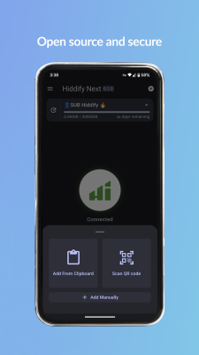 Screenshot of the application Hiddify - #4