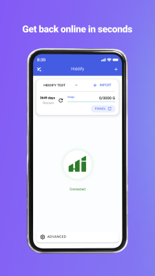 Screenshot of the application HiddifyNG - #1