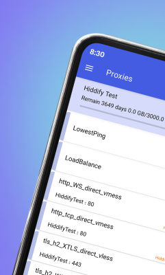 Screenshot of the application HiddifyNG - #2