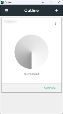 Screenshot of the application Outline Client - #1
