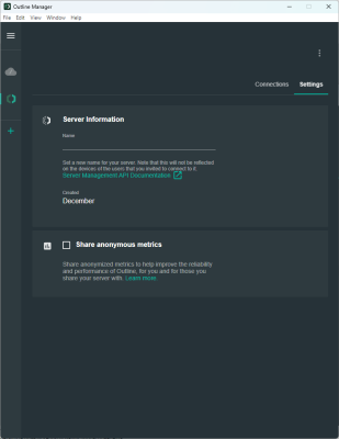 Screenshot of the application Outline Manager - #2