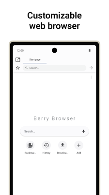 Screenshot of the application Berry Browser - #1