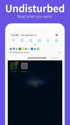 Screenshot of the application Notisave - #1