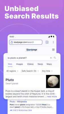 Screenshot of the application Startpage - #2
