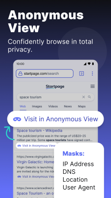 Screenshot of the application Startpage - #3