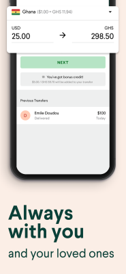 Screenshot of the application Taptap Send - #6