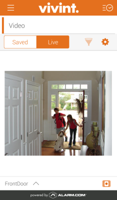 Screenshot of the application Vivint Classic - #3