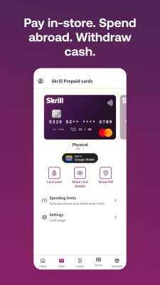 Screenshot of the application Skrill - #4