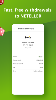 Screenshot of the application Neteller - #2