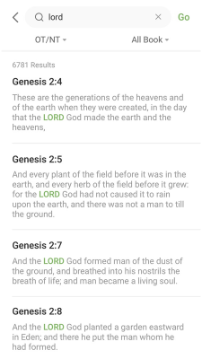 Screenshot of the application King James Bible - Verse+Audio - #2
