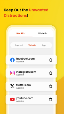 Screenshot of the application BlockerX - #4