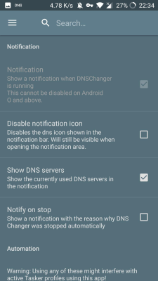 Screenshot of the application DNSChanger for IPv4/IPv6 - #5