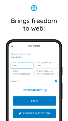 Screenshot of the application DNS Changer - #1
