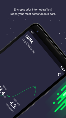 Screenshot of the application Luna VPN - #2