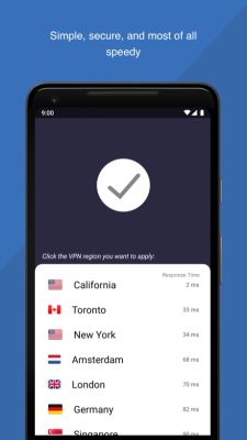 Screenshot of the application Luna VPN - #4