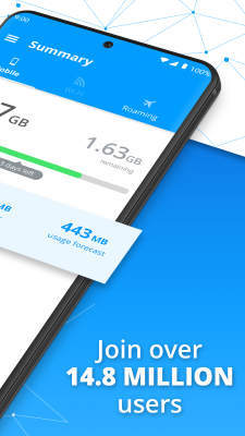 Screenshot of the application My Data Manager - Data Usage - #2