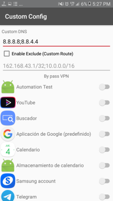 Screenshot of the application Tun2TAP Socks - #6