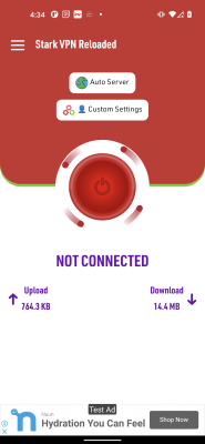 Screenshot of the application Stark VPN Reloaded - #2