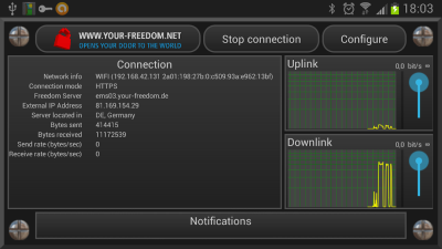Screenshot of the application Your Freedom - #3