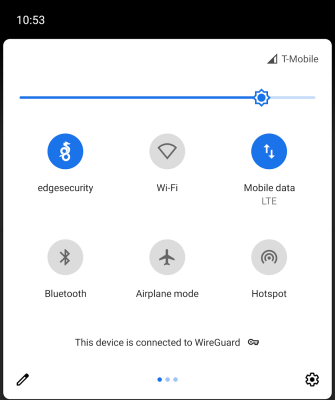 Screenshot of the application WireGuard - #4