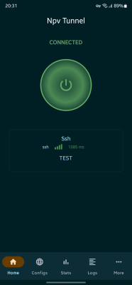 Screenshot of the application Npv Tunnel - #1